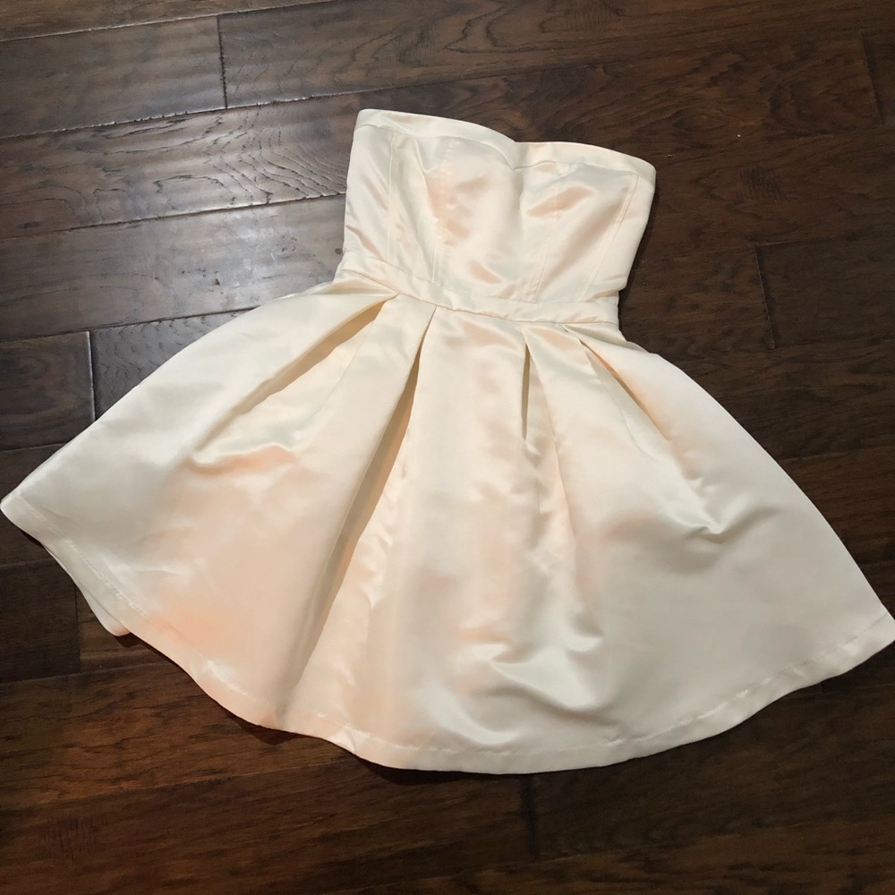 Cream satin dress